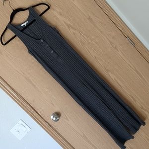 Z Supply Button front Jumpsuit in brown